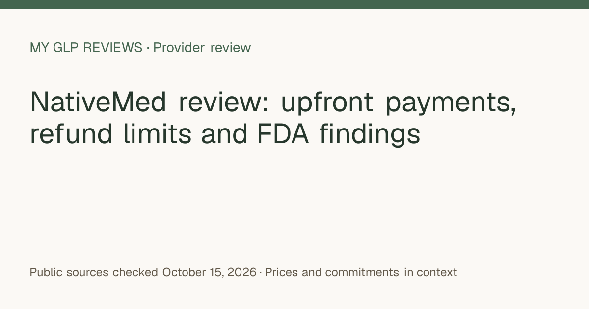 Editorial title card for NativeMed; not a product or clinic photograph